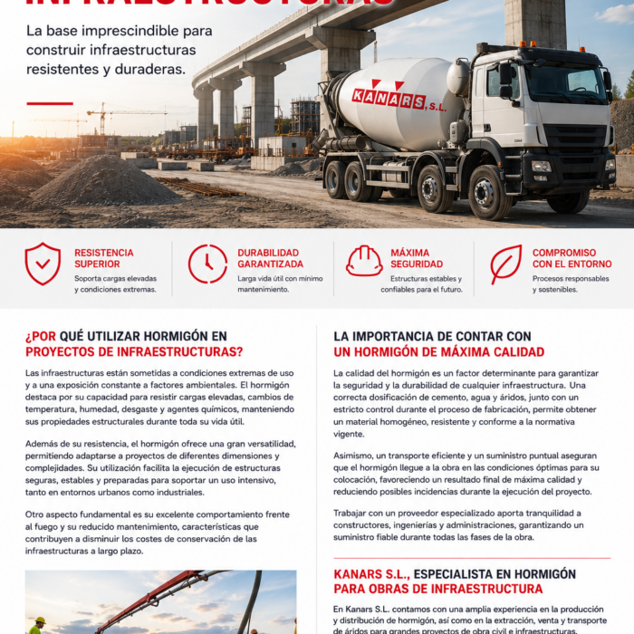 Ilustración sobre Hormigón para infraestructuras