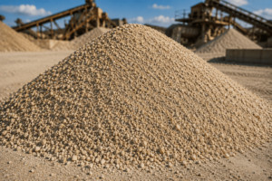 Garbancillo triturado para hormigón, drenajes y construcción