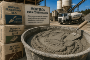 Morteros para albañilería, revestimiento y construcción
